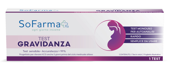 TEST AUTODIAGNOSTICO GRAVIDANZA SOFARMAPIU' - Farmacia De Pasquale