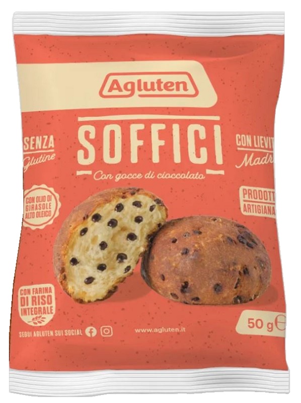 AGLUTEN SOFFICI GOCCE DI CIOCCOLATO 50 G - Farmacia De Pasquale