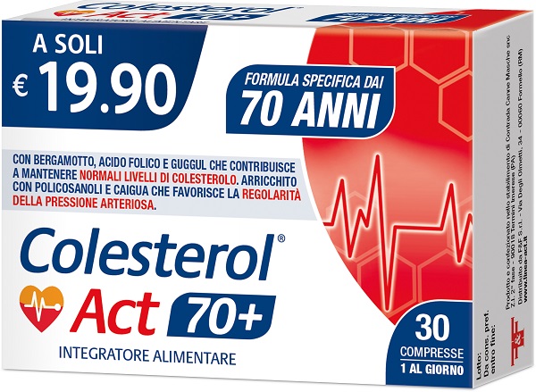 COLESTEROL ACT 70+ 30 COMPRESSE - Farmacia De Pasquale