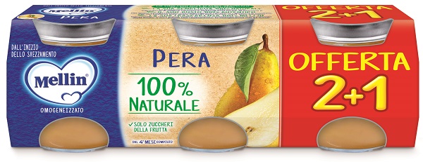MELLIN OMOGENEIZZATO PERA 3 PEZZI DA 100 G - Farmacia De Pasquale