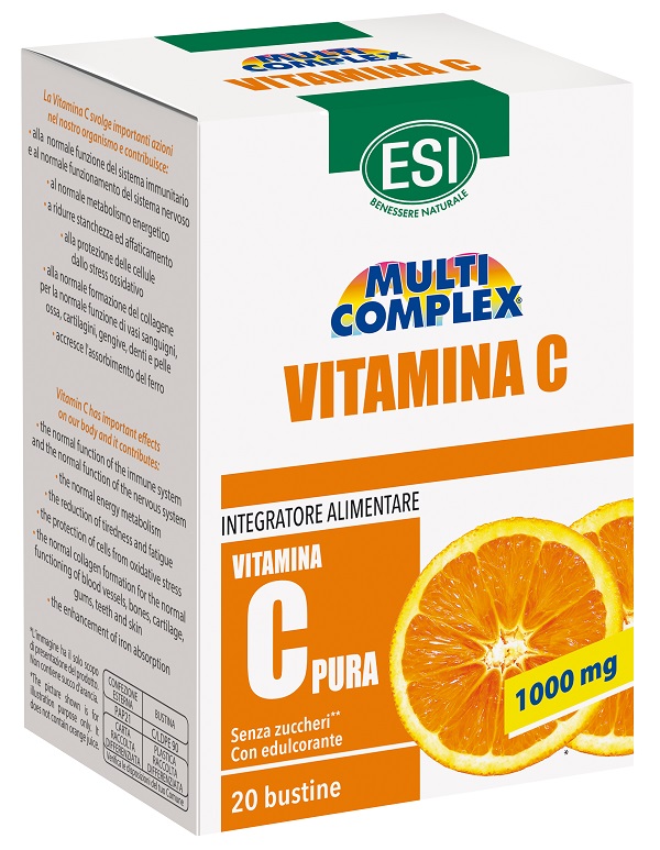 ESI MULTICOMPLEX VITAMINA C 20 BUSTINE DA 2 G - Farmacia De Pasquale