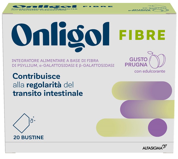 ONLIGOL FIBRE PRUGNA 20 BUSTINE - Farmacia De Pasquale