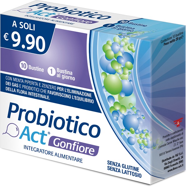 PROBIOTICO ACT GONFIORE 10 BUSTINE - Farmacia De Pasquale