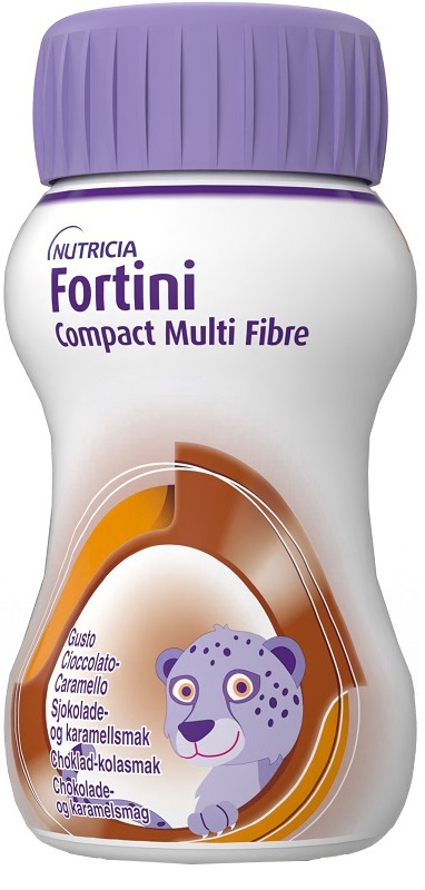 FORTINI COMPACT MULTI FIBRE CIOCCOLATO CARAMELLO 4 BOTTIGLIE DA 125 ML - Farmacia De Pasquale