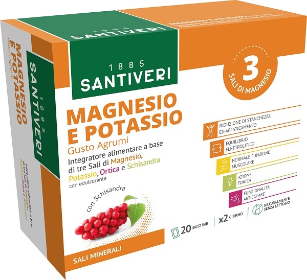 MAGNESIO & POTASSIO SALI MINERALI 20 BUSTINE - Farmacia De Pasquale