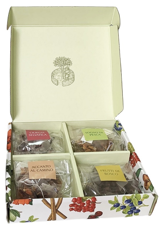 INFUSI PIRAMIDALI SCATOLA REGALO 24 BUSTINE - Farmacia De Pasquale