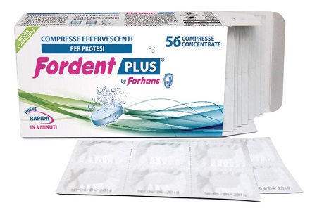 FORDENT PLUS 56 COMPRESSE CONCENTRATE PER DENTIERE E APPARECCHI ORTODONTICI - Farmacia De Pasquale