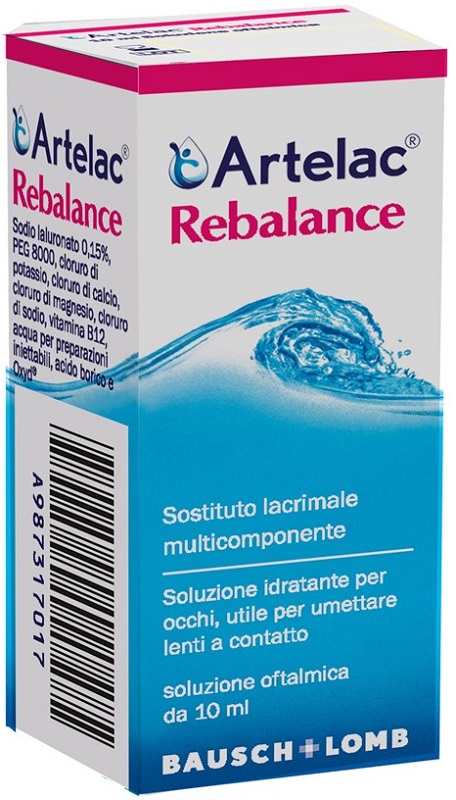 GOCCE OCULARI MULTIDOSE ARTELAC REBALANCE SENZA CONSERVANTI 10 ML - Farmacia De Pasquale