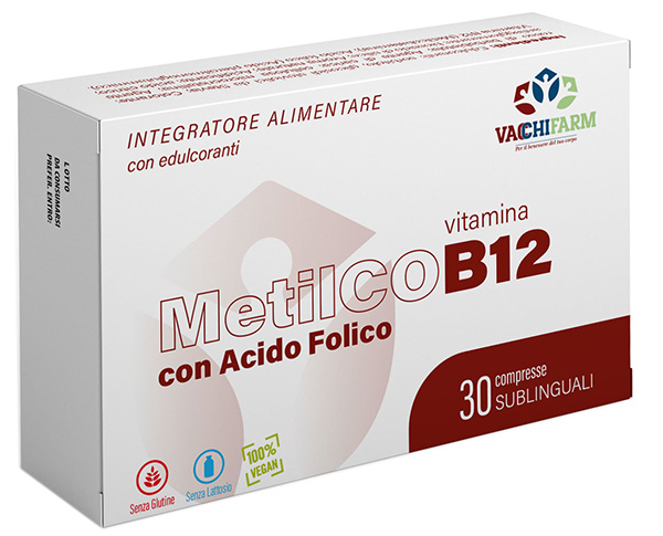 METILCOB12 30 COMPRESSE SUBLINGUALI 500MG CON EDULCORANTI SENZA GLUTINE E LATTOSIO - Farmacia De Pasquale