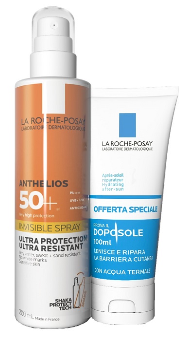 ANTHELIOS SPRAY SHAKA 200 ML + POSTHELIOS 100 ML - Farmacia De Pasquale