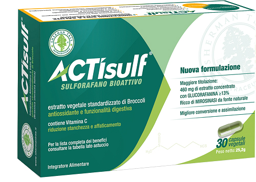 ACTISULF SULFORAFANO 30 CAPSULE VEGETALI - Farmacia De Pasquale