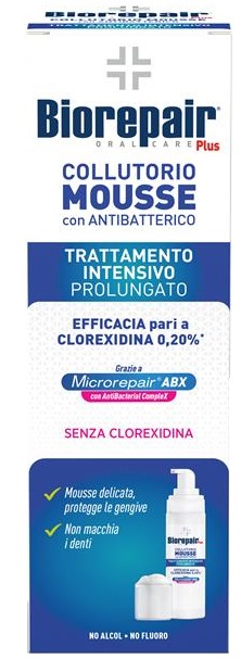 BIOREPAIR PLUS COLLUTORIO MOUSSE ANTIBATTERICO ABX 200 ML - Farmacia De Pasquale