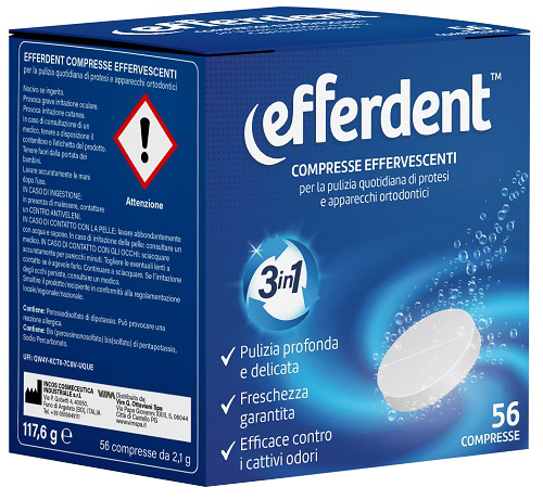 EFFERDENT 56 COMPRESSE EFFERVESCENTI - Farmacia De Pasquale
