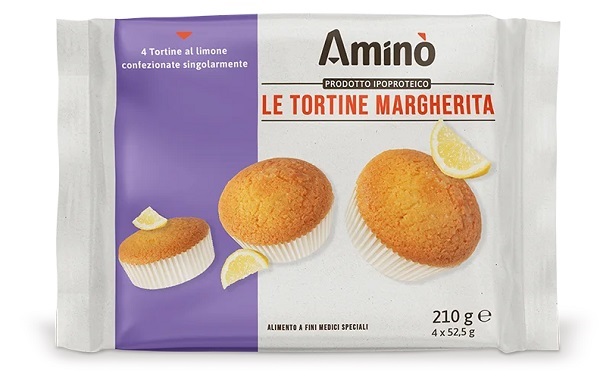 AMINO' LE TORTINE MARGHERITA 4 PEZZI X 52,5G - Farmacia De Pasquale