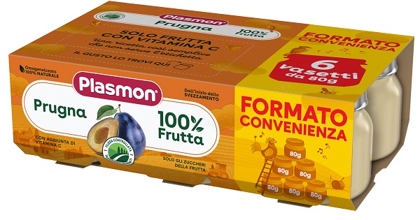PLASMON OMOGENEIZZATO PRUGNA 6X80 G - Farmacia De Pasquale