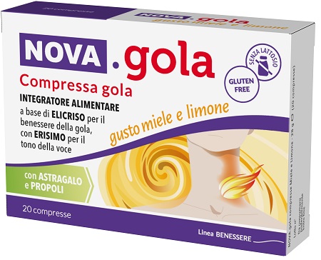 NOVA GOLA MIELE LIMONE 20 COMPRESSE - Farmacia De Pasquale