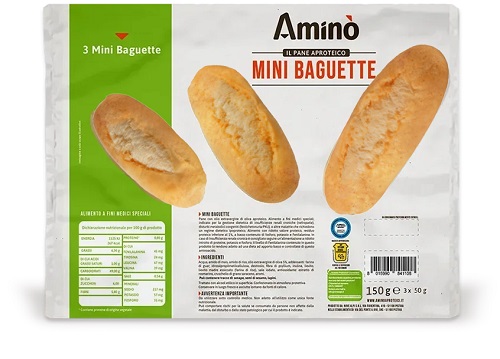 AMINO' MINI BAGUETTE 3 PEZZI DA 50 G - Farmacia De Pasquale