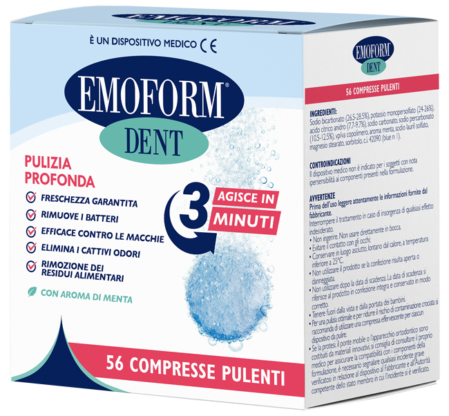 COMPRESSE PULENTI EMOFORM DENT 56 PEZZI - Farmacia De Pasquale
