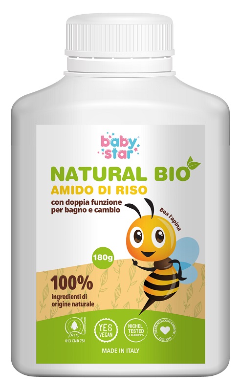 BABYSTAR AMIDO DI RISO NATURAL BIO 180 G - Farmacia De Pasquale