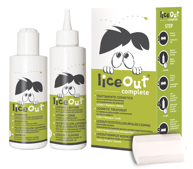 LICEOUT KIT COMPLETO 1 SHAMPOO 125 ML + 1 LOZIONE 125 ML + 1 PETTINE - Farmacia De Pasquale