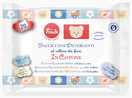 TRUDI BABY CARE SALVIETTE COTONE 20 PEZZI - Farmacia De Pasquale