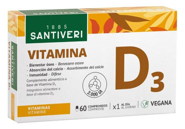 VITAMINA D3 2000UI VEGETALE 60 COMPRESSE - Farmacia De Pasquale