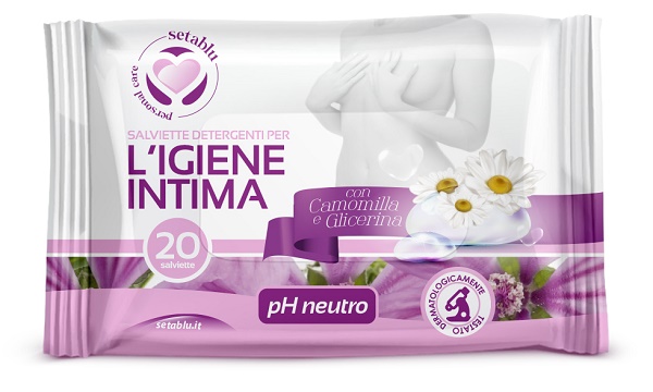 SETABLU SALVIETTE INTIME 20 PEZZI CON CAMOMILLA - Farmacia De Pasquale