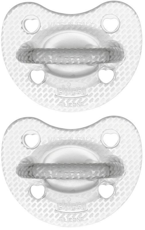 CHICCO GOMMOTTO SILICONE CRYSTAL 6-16 MESI 2 PEZZI - Farmacia De Pasquale