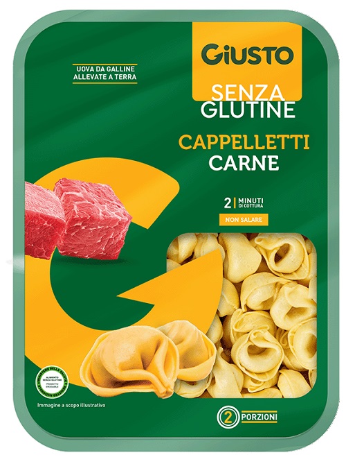 GIUSTO SENZA GLUTINE CAPPELLETTI DI CARNE 250 G - Farmacia De Pasquale