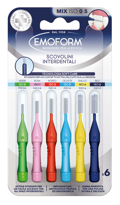 EMOFORM SCOVOLINO MIX 6 PEZZI - Farmacia De Pasquale