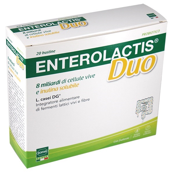 ENTEROLACTIS DUO POLVERE 20 BUSTINE - Farmacia De Pasquale