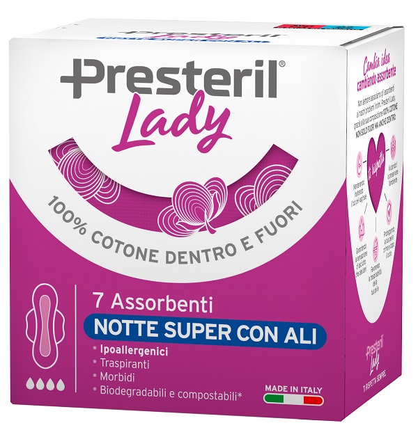 LADY PRESTERIL ASSORBENTI NOTTE SUPER ALI 7 PEZZI - Farmacia De Pasquale
