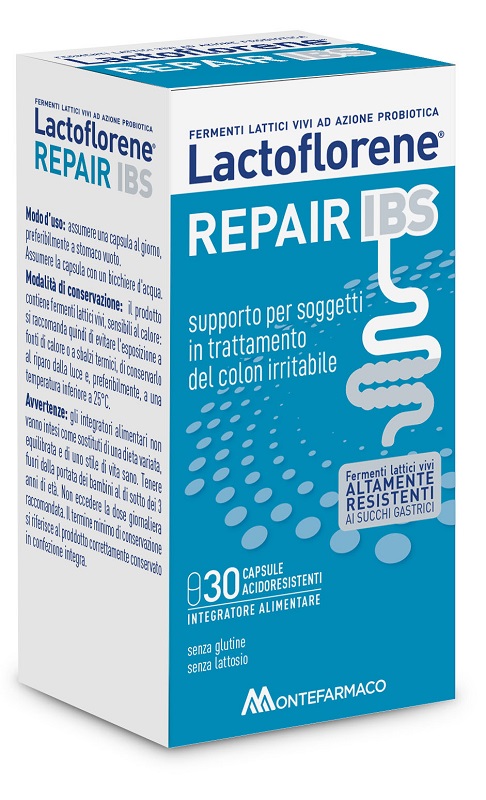 LACTOFLORENE REPAIR IBS 30 CAPSULE ACIDORESISTENTI DA 375 MG SENZA GLUTINE SENZA LATTOSIO - Farmacia De Pasquale
