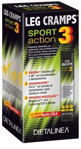 LEG CRAMPS SPORT 10 STICK PACK DIETALINEA - Farmacia De Pasquale