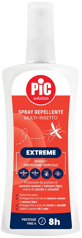 PIC SOLUTION BENGAL EXTREME PROTEZIONE TROPICALE SPRAY REPELLENTE MULTI INSETTO 100 ML - Farmacia De Pasquale
