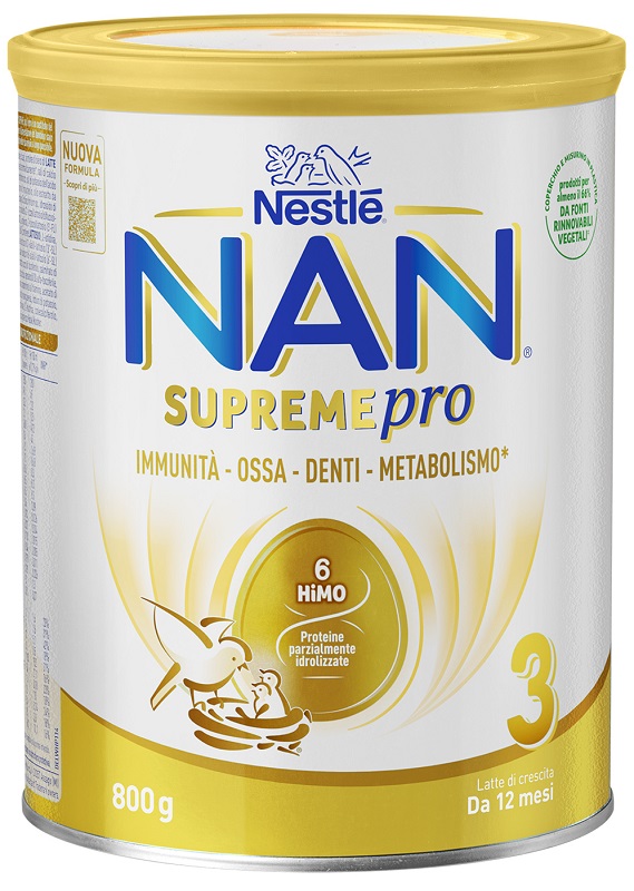 NAN SUPREME PRO 3 POLVERE 800 G - Farmacia De Pasquale