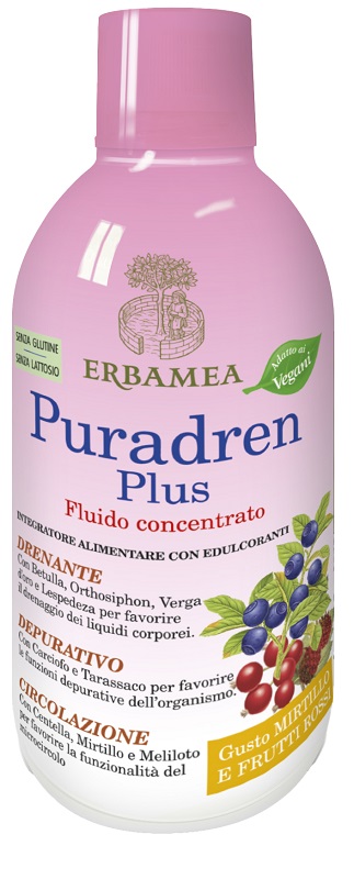 PURADREN PLUS MIRTILLO FRUTTI ROSSI 500 ML - Farmacia De Pasquale