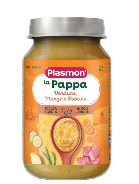 PLASMON LA PAPPA VERDURE MANZO E PASTINA 200 G - Farmacia De Pasquale