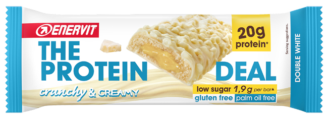 ENERVIT PROTEIN DEAL BAR DOUBLE WHITE 55 G - Farmacia De Pasquale
