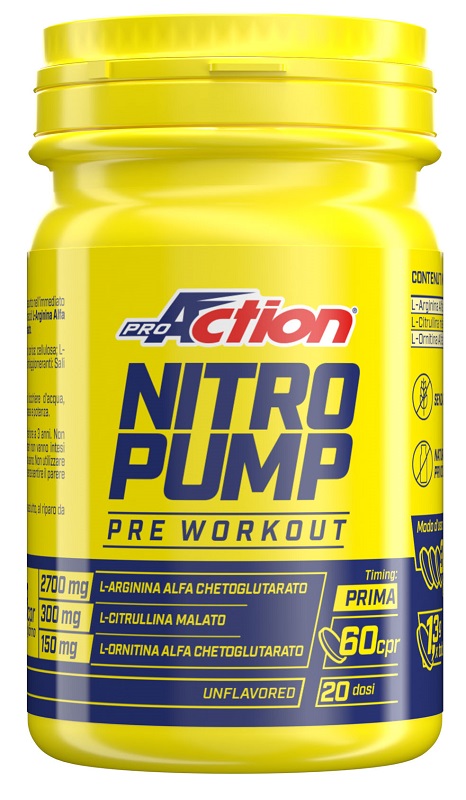 PROACTION FIT NITRO PUMP 60 COMPRESSE SENZA GLUTINE - Farmacia De Pasquale