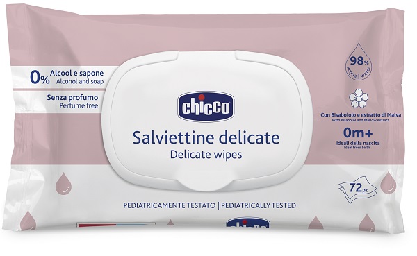CHICCO SALVIETTE DELICATE 72 PEZZI PLAQUE - Farmacia De Pasquale