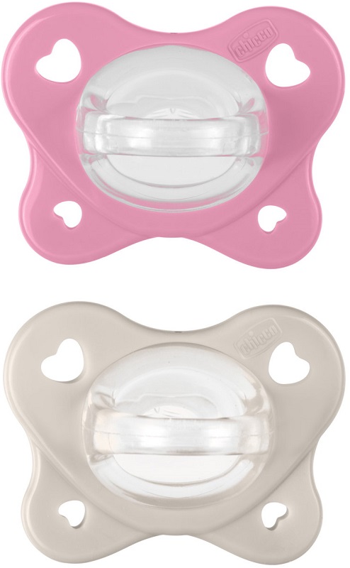 CHICCO DUAL SOFT SUCCHIETTO ROSA 6-16 MESI 2 PEZZI - Farmacia De Pasquale