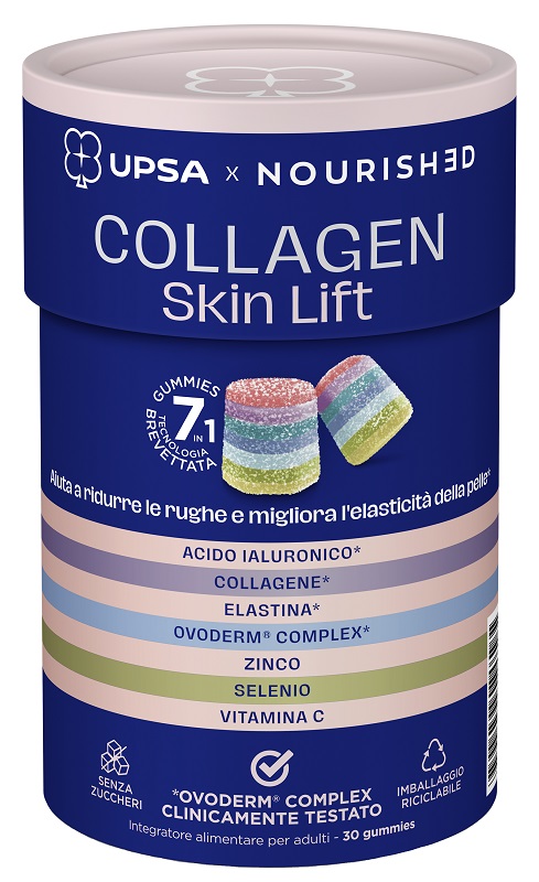 UPSA X NOURISHED COLLAGEN SKIN LIFT 30 GUMMIES - Farmacia De Pasquale