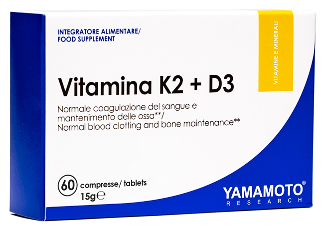 YAMAMOTO RESEARCH VITAMINA K2+D3 60 COMPRESSE - Farmacia De Pasquale