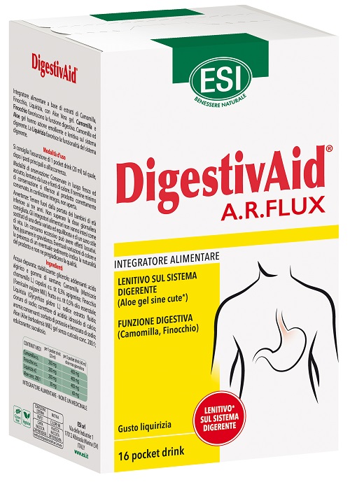 ESI DIGESTIVAID AR FLUX 16 POCKET DRINK - Farmacia De Pasquale