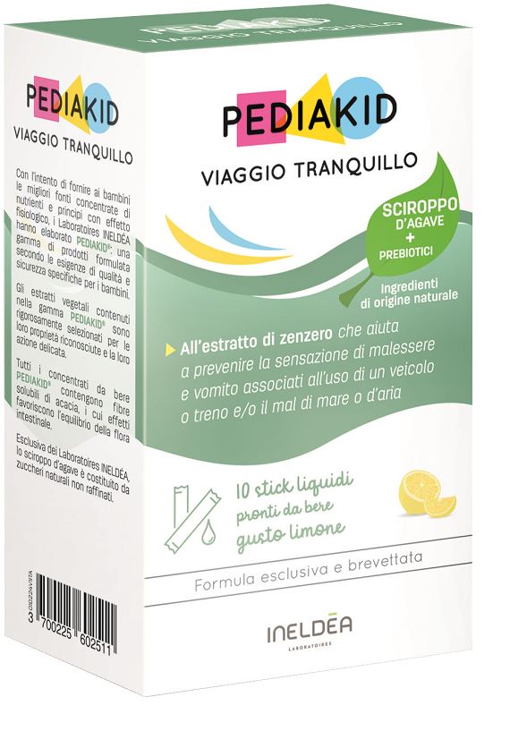 PEDIAKID VIAGGIO TRANQUILLO 10 STICK - Farmacia De Pasquale