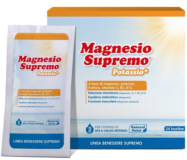 MAGNESIO SUPREMO POTASSIO+ 24 BUSTINE - Farmacia De Pasquale