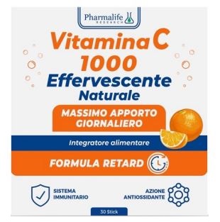 VITAMINA C 1000 EFFERVESCENTE NATURALE 30 STICK - Farmacia De Pasquale