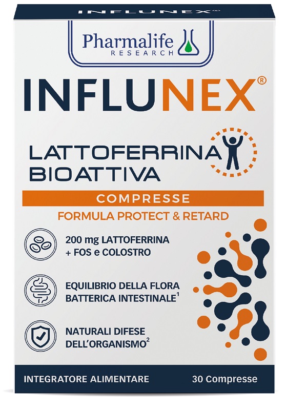 INFLUNEX LATTOFERRINA BIOATTIVA 30 COMPRESSE - Farmacia De Pasquale