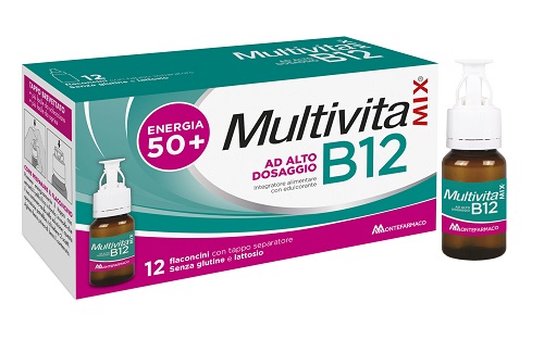 MULTIVITAMIX B12 12 FLACONCINI - Farmacia De Pasquale